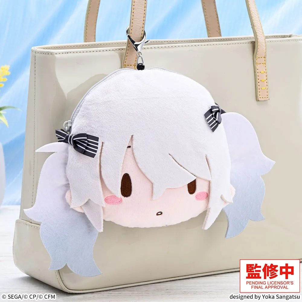 fuwa petit "HATSUNE MIKU: COLORFUL STAGE!" Face Pouch with Reel "Empty SEKAI Hatsune Miku"