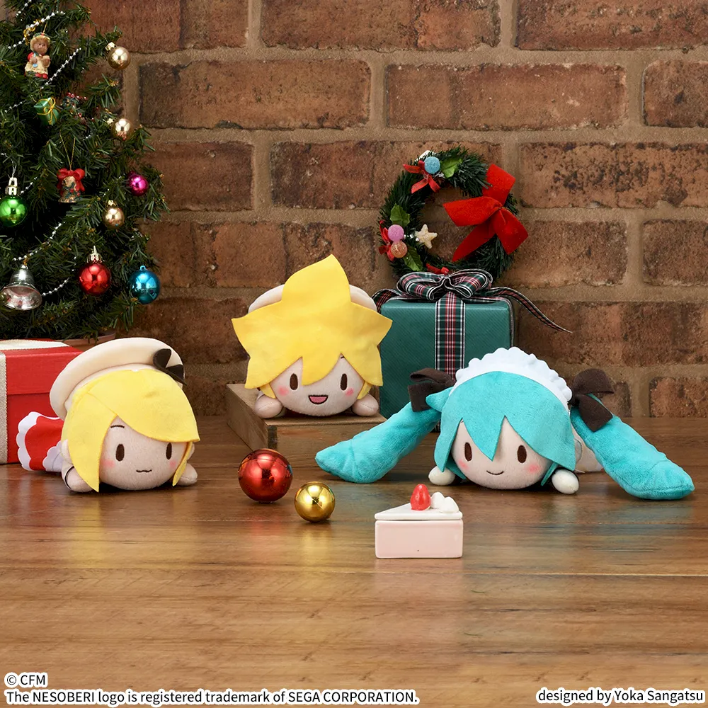 fuwa petit NESOBERI (Lay-Down) "Hatsune Miku Series" Plush "Hatsune Miku ･ Kagamine Rin ･ Kagamine Len" Christmas 2025